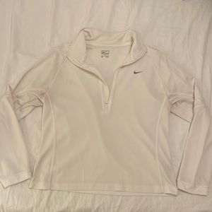White Nike Zip Up
